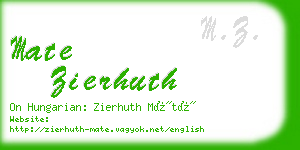 mate zierhuth business card